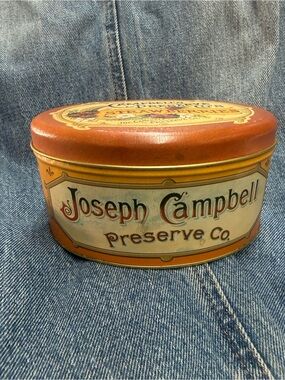 Joseph Campbell Preservey Co. Decorative Tin - Orange & Cream